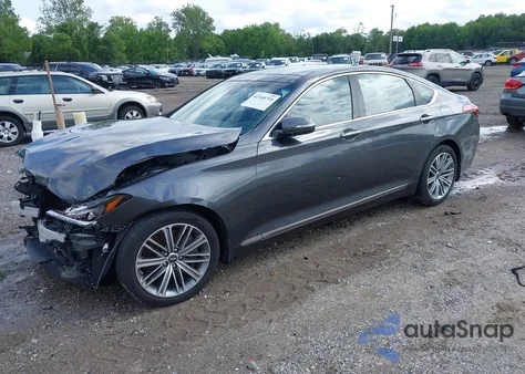 2018 Genesis G80 3.8 z USA, uszkodzony, nr VIN KMHGN4JE6JU255808
